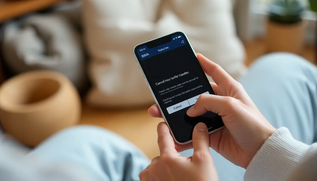 Anular transferencia BBVA