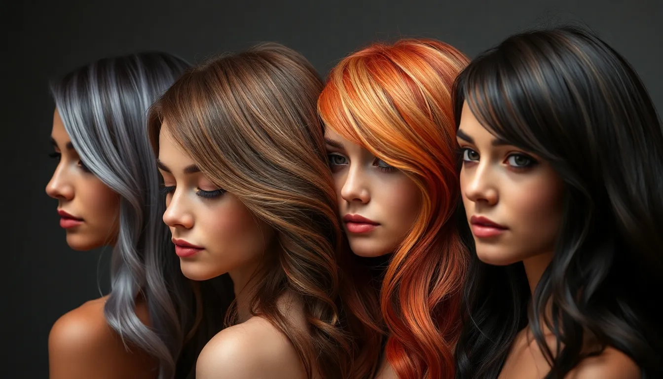 Color de cabello ideal y gama de tonos de piel