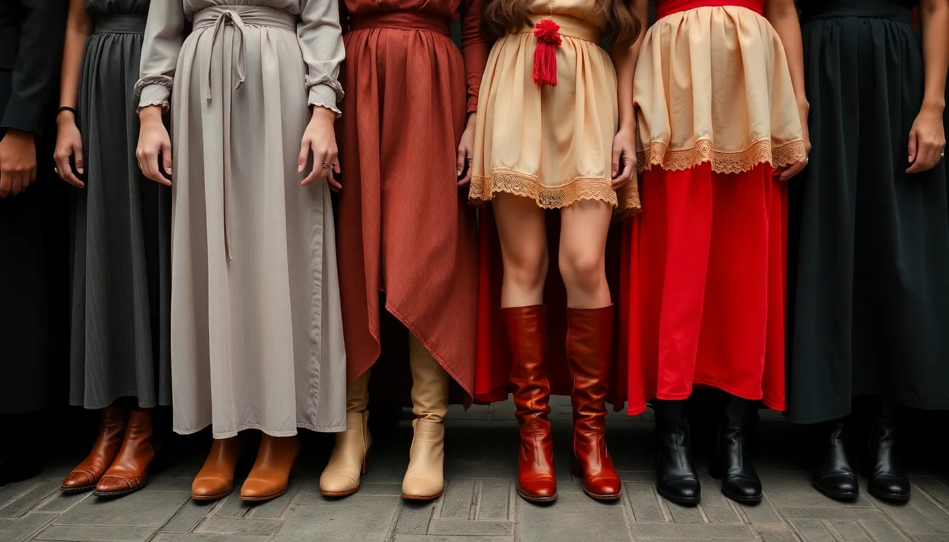Cómo Llevar un Vestido Largo con Botas Cómo Llevar un Vestido Largo con Botas