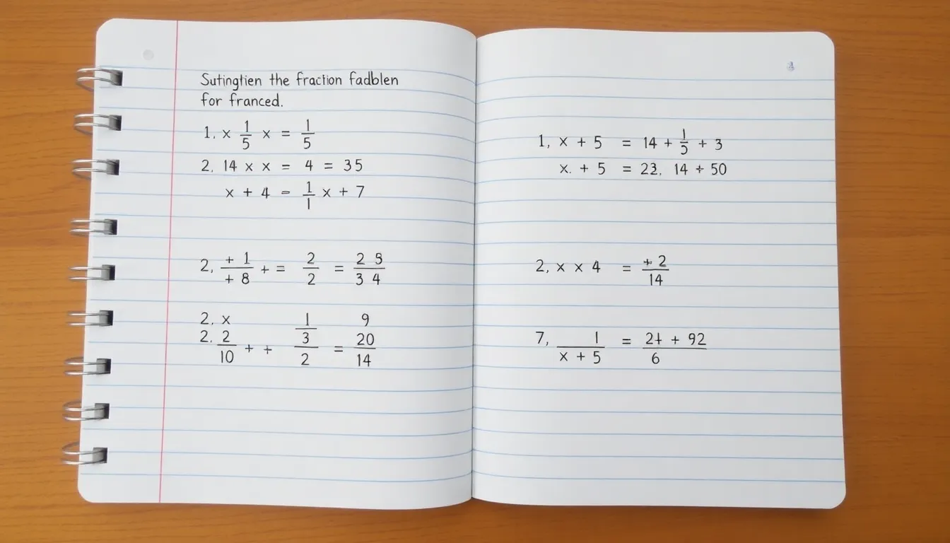 Cómo hacer suma de fracciones