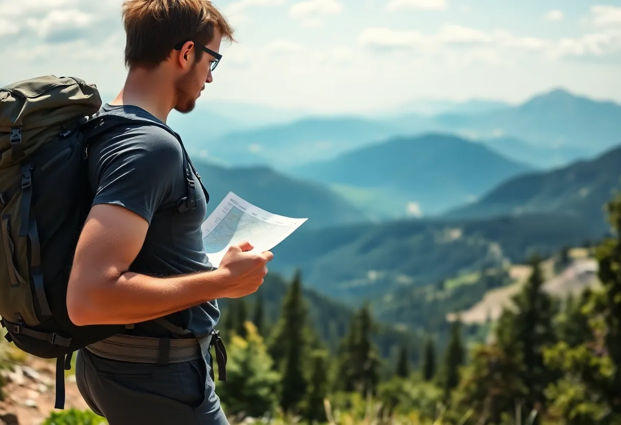 Equipo de senderismo