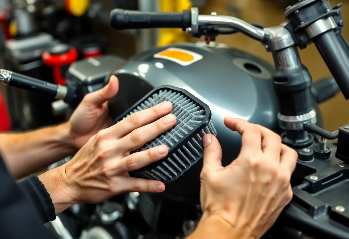 Mantenimiento de filtros de moto Mantenimiento de filtros de moto