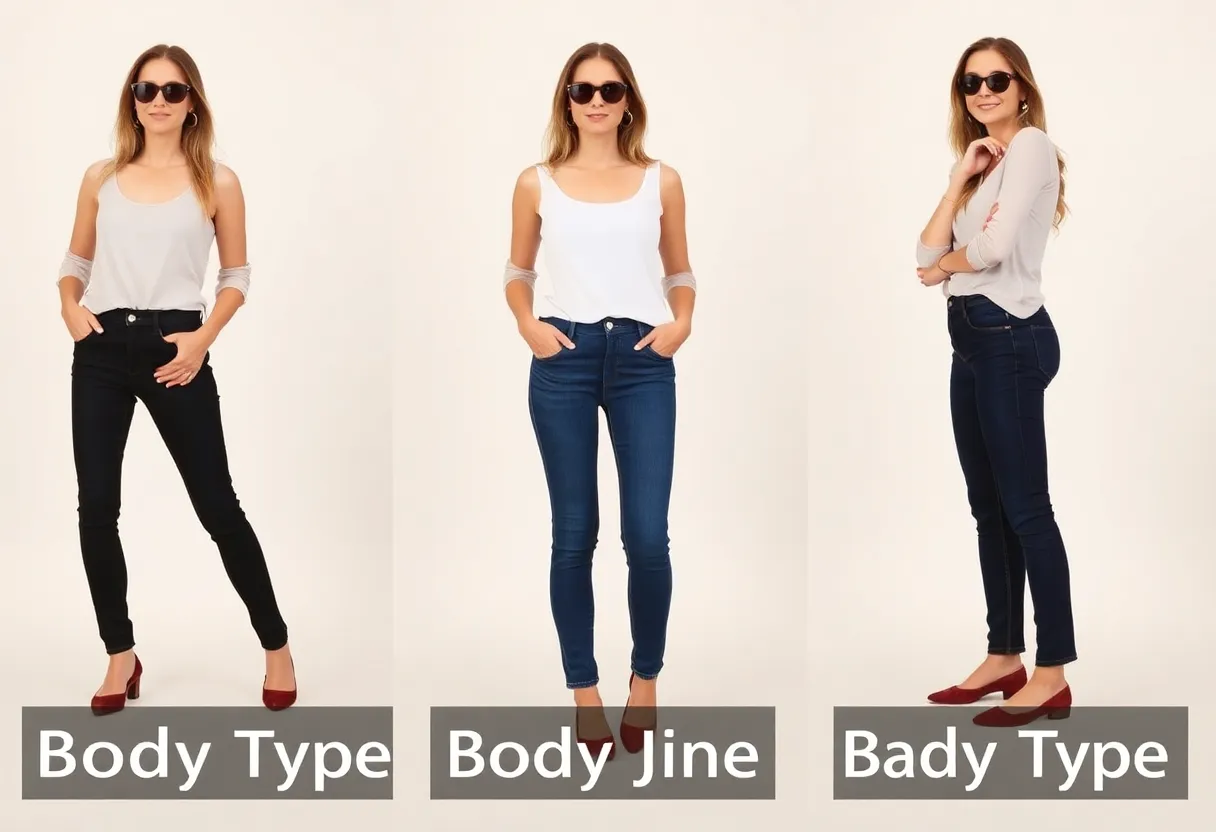 Estilo según cuerpo Tipos de jeans y combinaciones según cuerpo