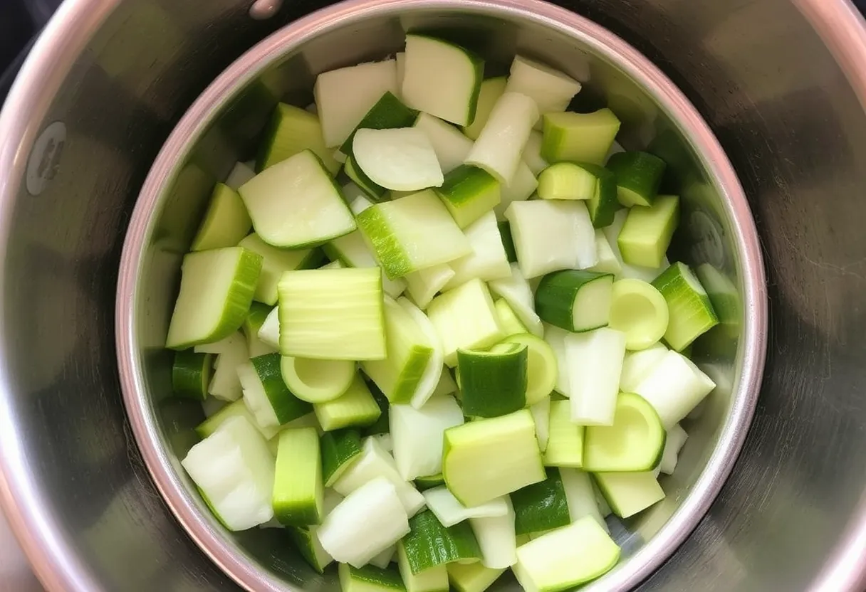 caldo de verduras hecho con restos