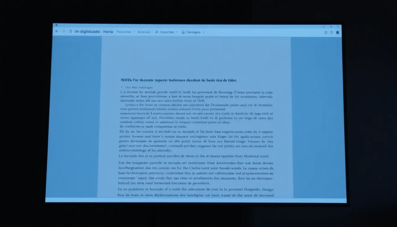 digitalización de texto