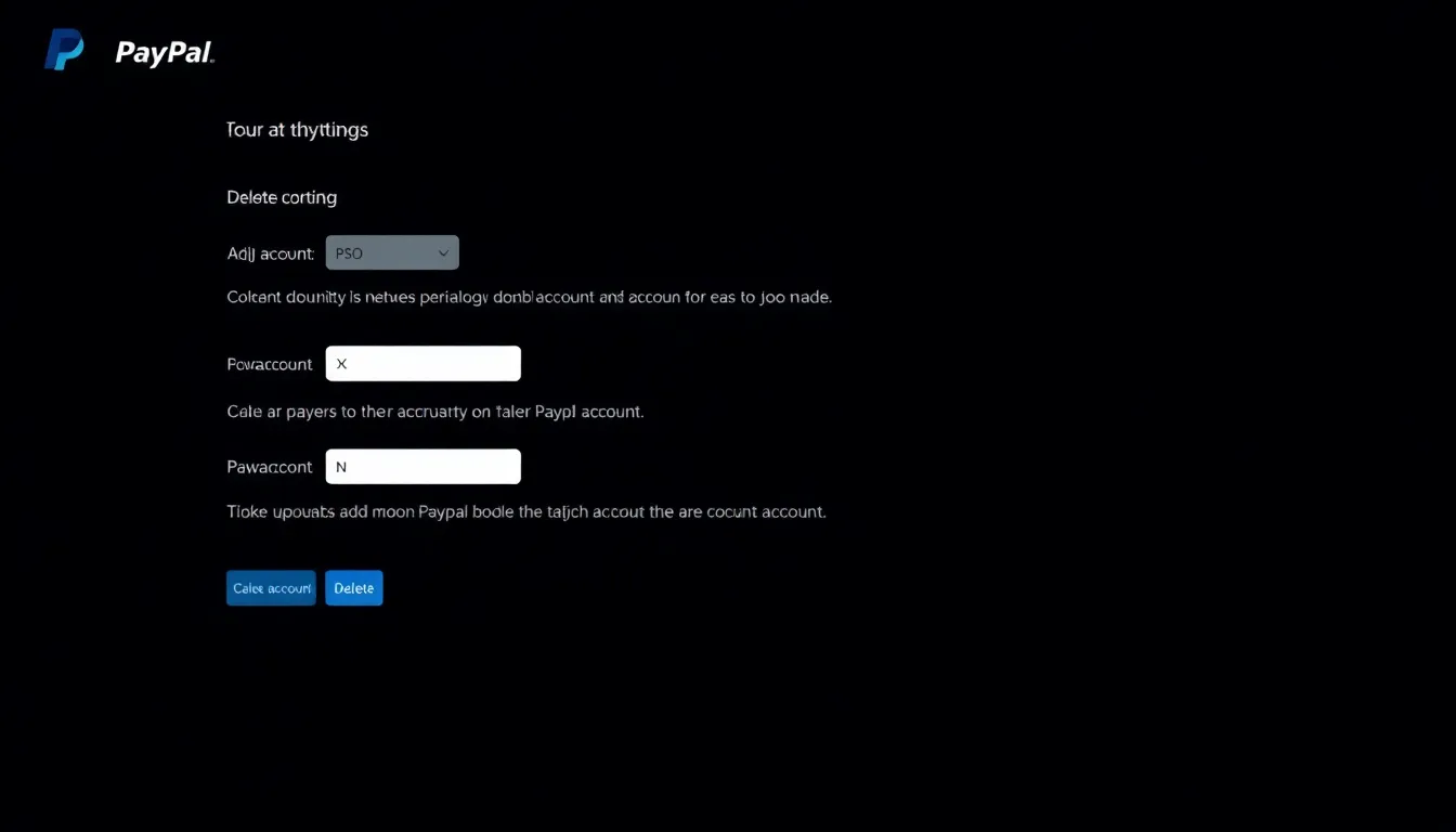 eliminar cuenta de PayPal