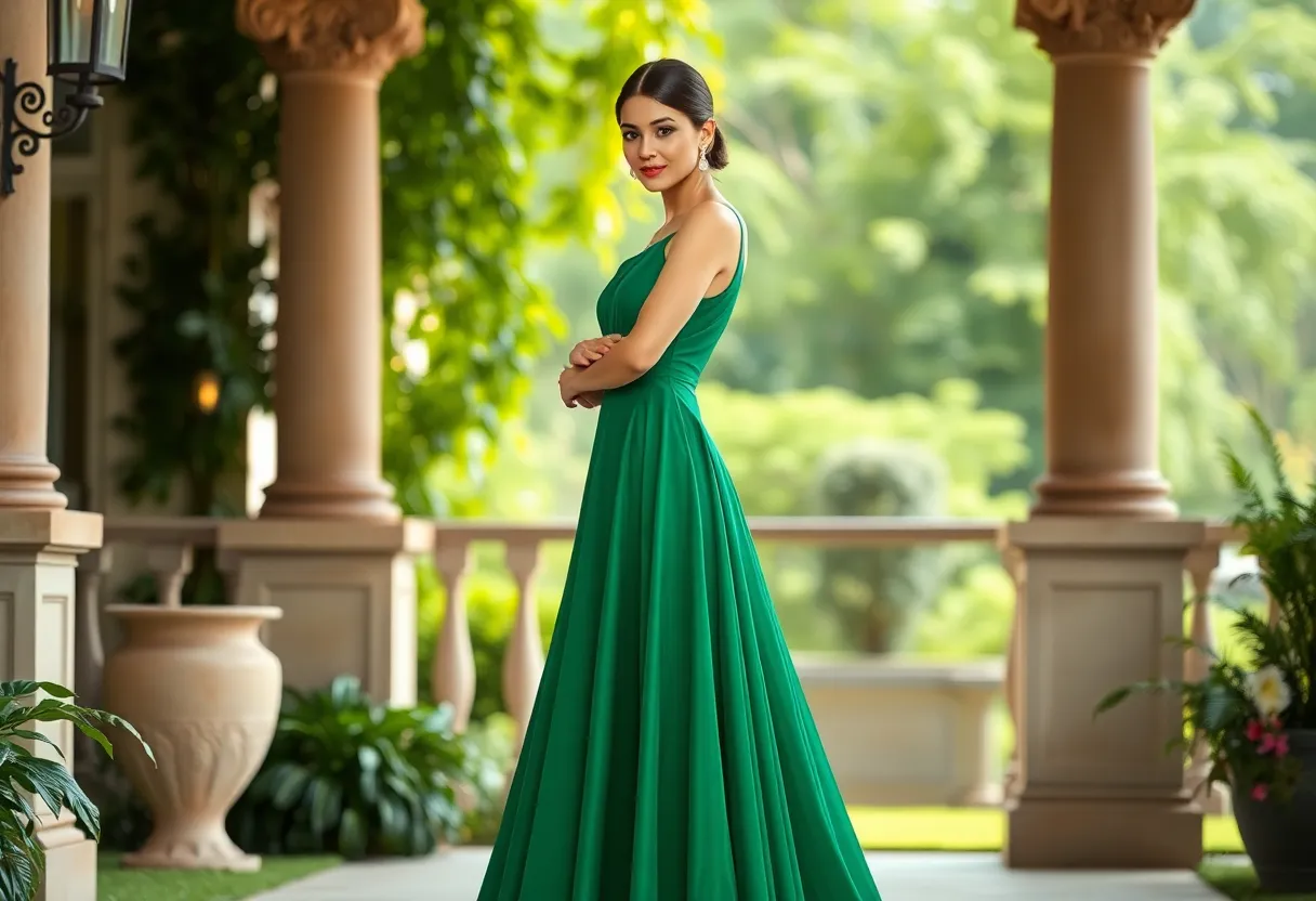 moda en verde esmeralda