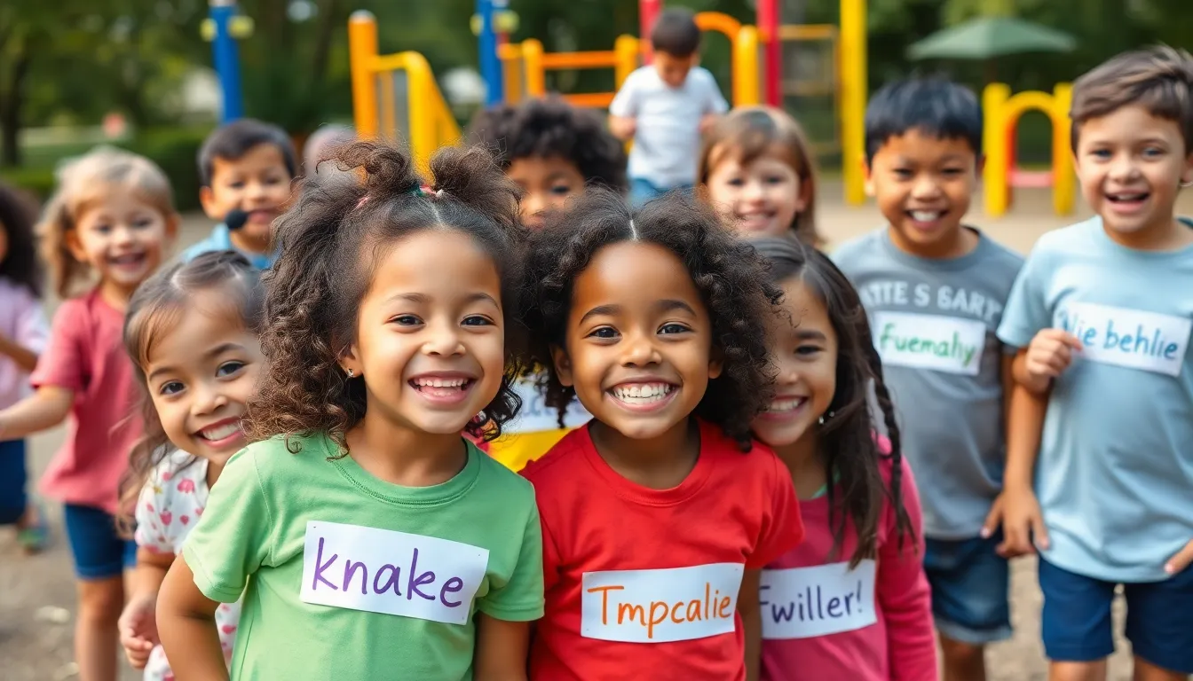 nombres divertidos para niños