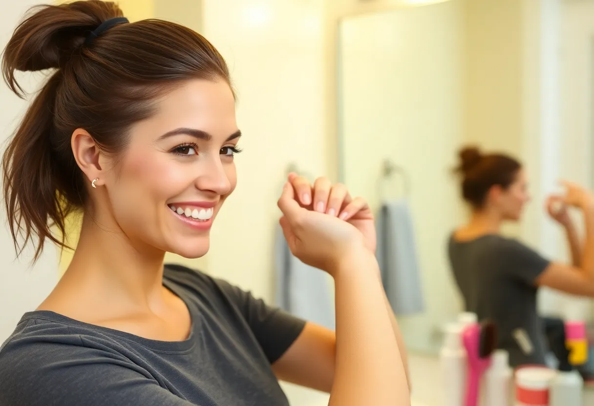 peinados simples con accesorios