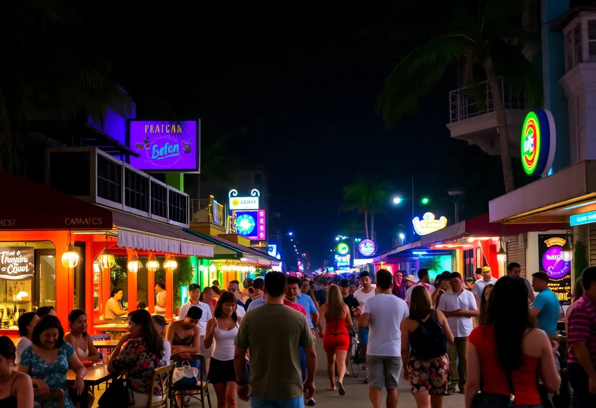 playa y vida nocturna