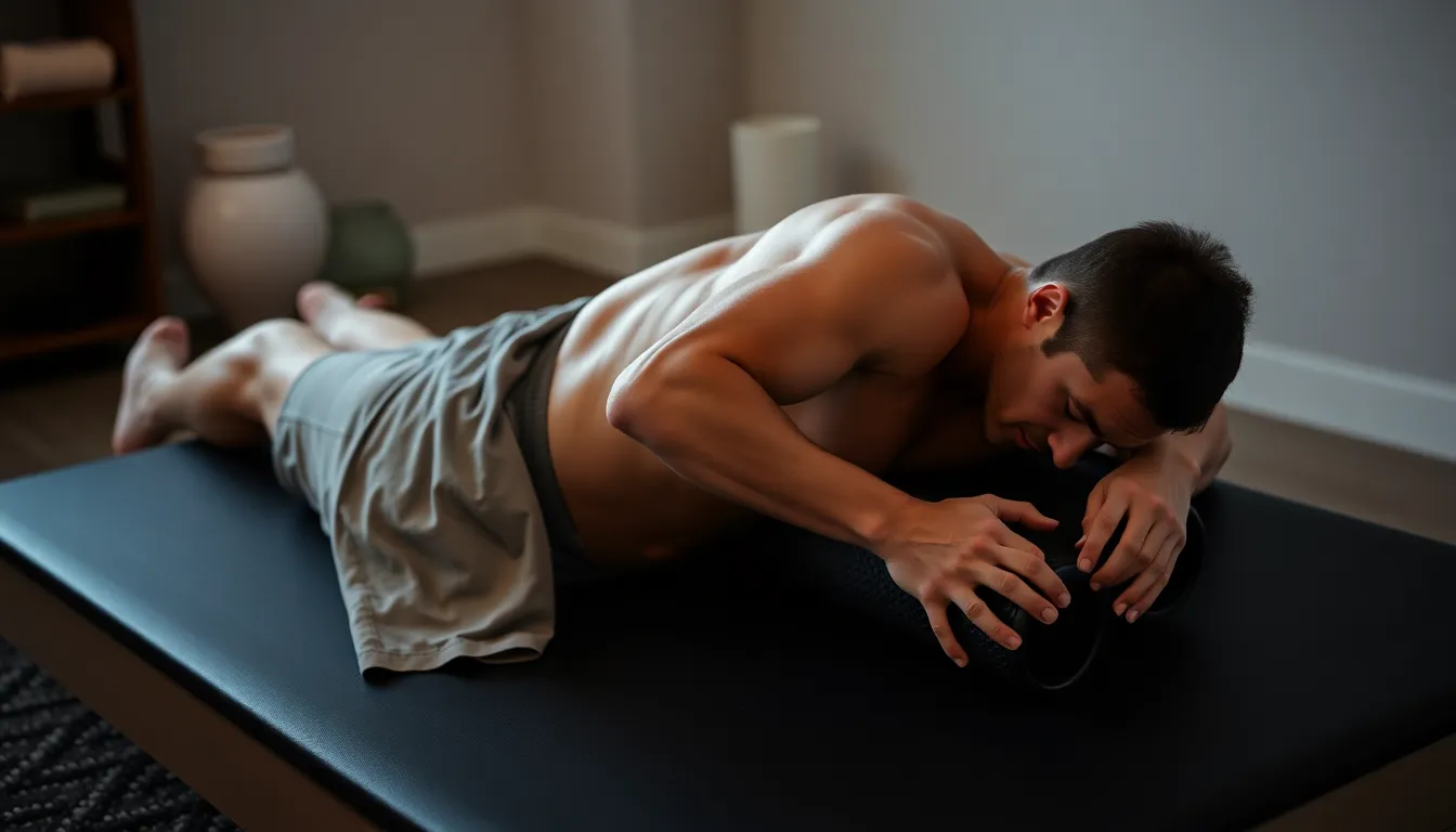 recuperación muscular con foam roller